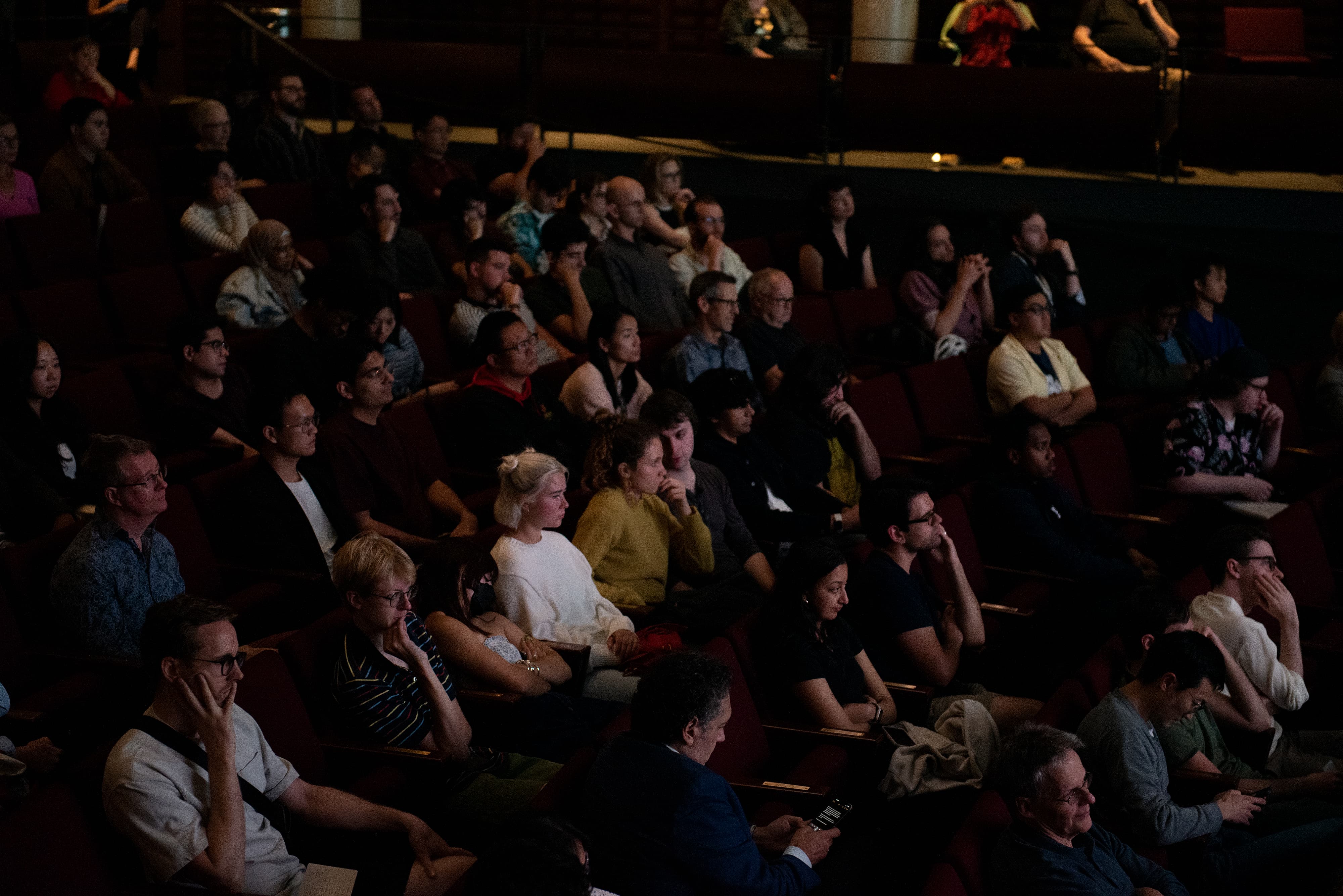 audience Audience seated at the Isabel Bader Theatre attending the Technology September Soiree