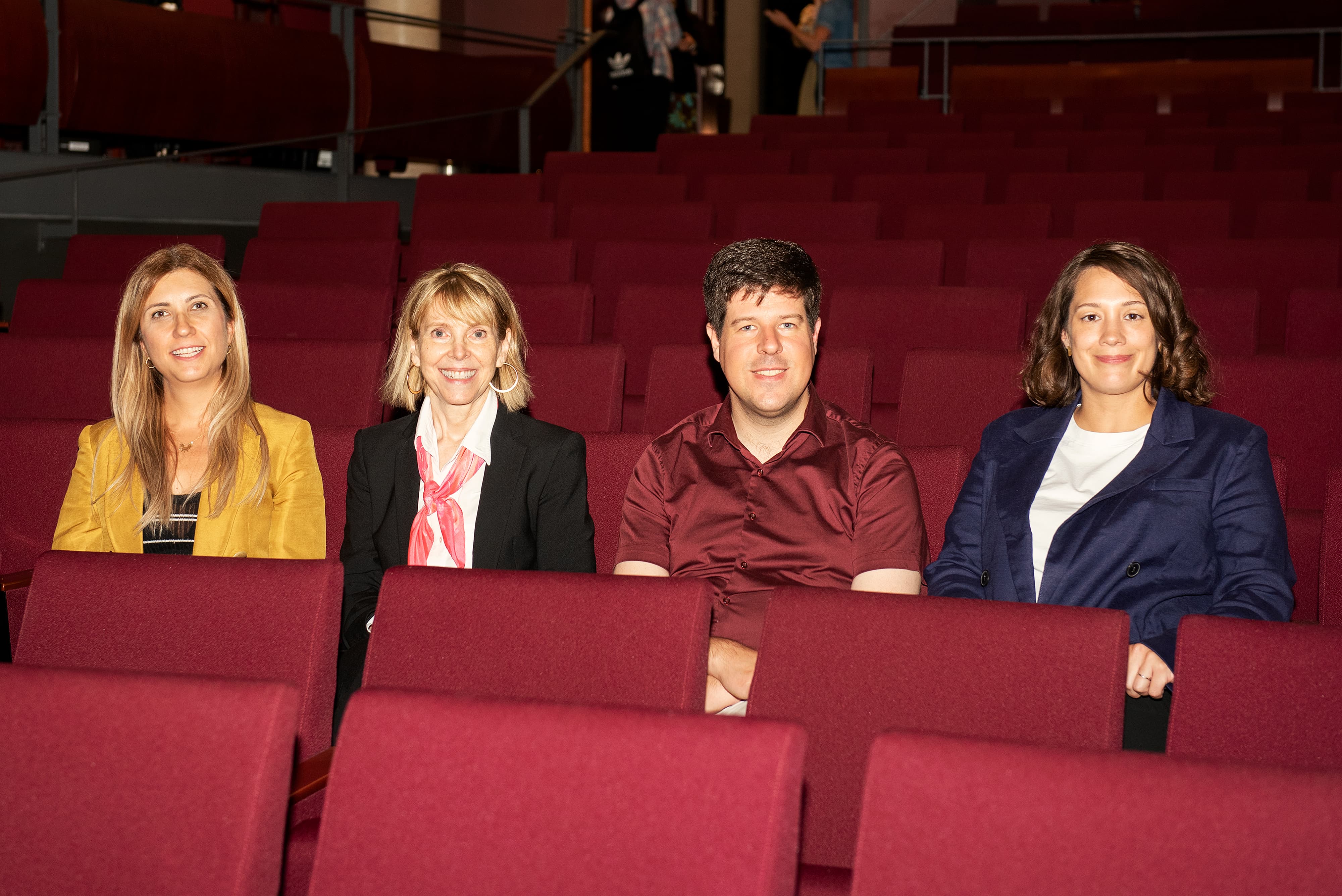 From left to right Sedef Kocak, Sheila McIlrait, Roger Grosse, and Karina Vold