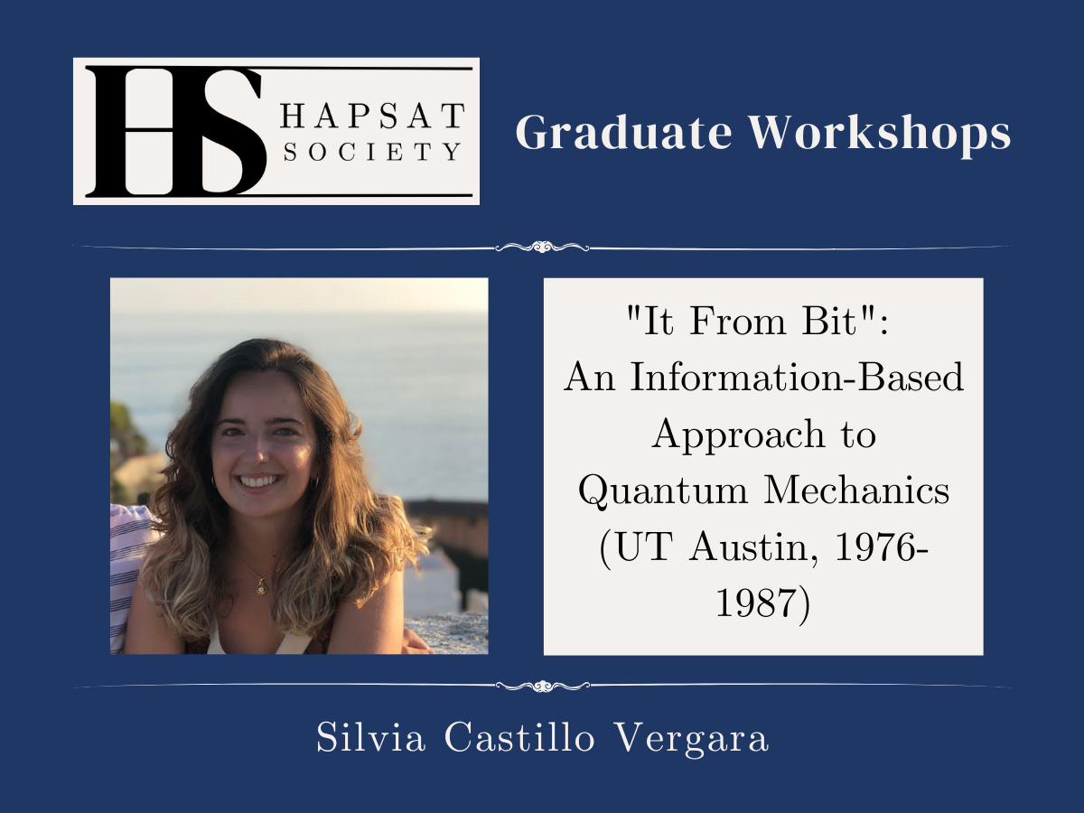 Graphic with event information and Silvia Castillo Vergara's Headshot