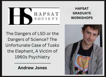 Portrait Andrew Jones IHPST PhD Candidate wearing a Beatles t-shirt